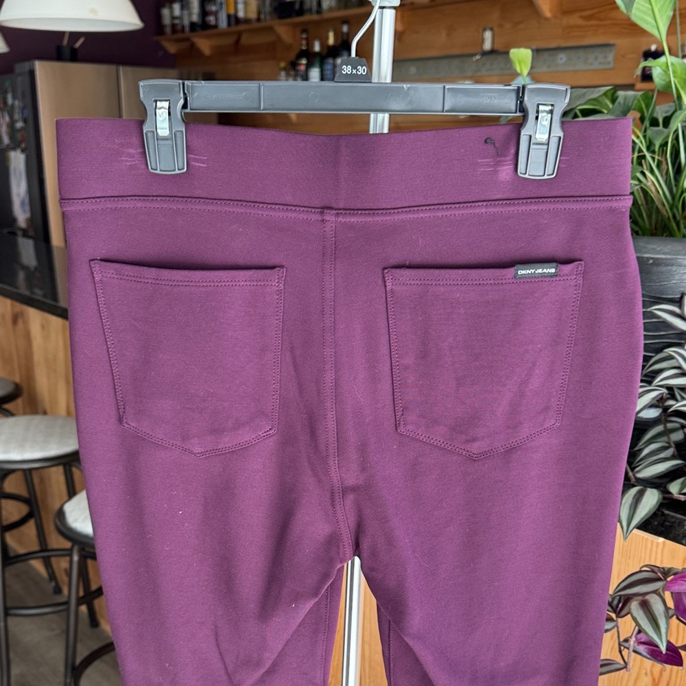 DKNY Deep Purple Ankle Pants Size M - Picture 4 of 13